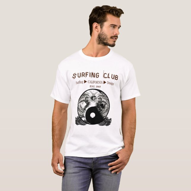 Surfklubb T Shirt (Hel framsida)
