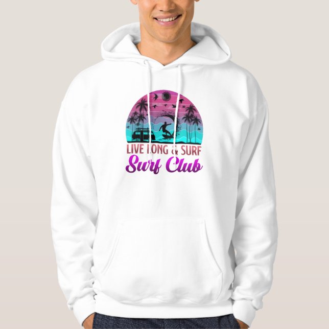 Surfklubbströja för havsentusiaster   hoodie (Framsida)