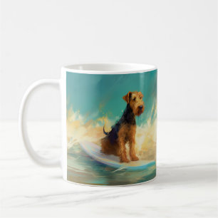 Surfmålning av airedale Beach Kaffemugg