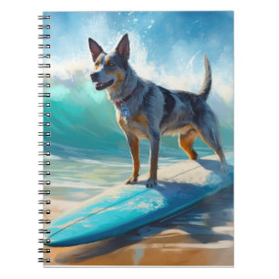 Surfmålning av blå Heeler-båge Anteckningsbok