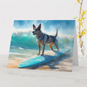 Surfmålning av blå Heeler-båge Kort