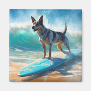 Surfmålning av blå Heeler-båge Magnet