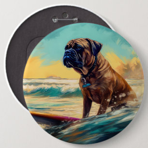 Surfmålning av bullmastiff-båge knapp