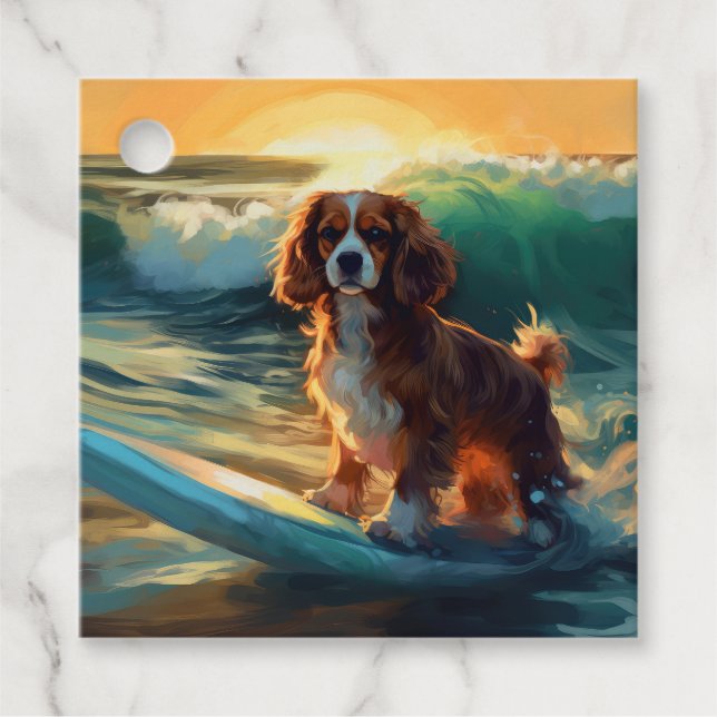 Surfmålning av kavalier Kung Gåvor Etiketter (Framsida)