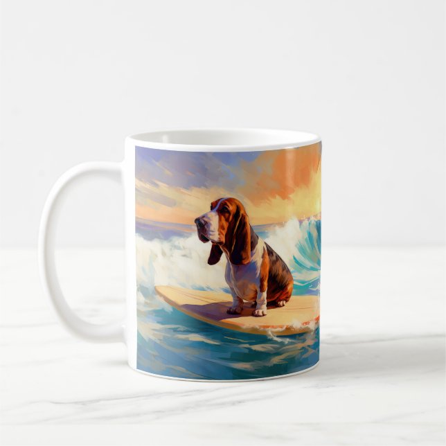 Surfmålning av skräppost för blotta band kaffemugg (Vänster)