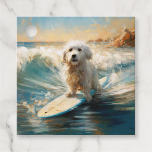 Surfmålning med kontona de Tulear Beach Gåvor Etiketter