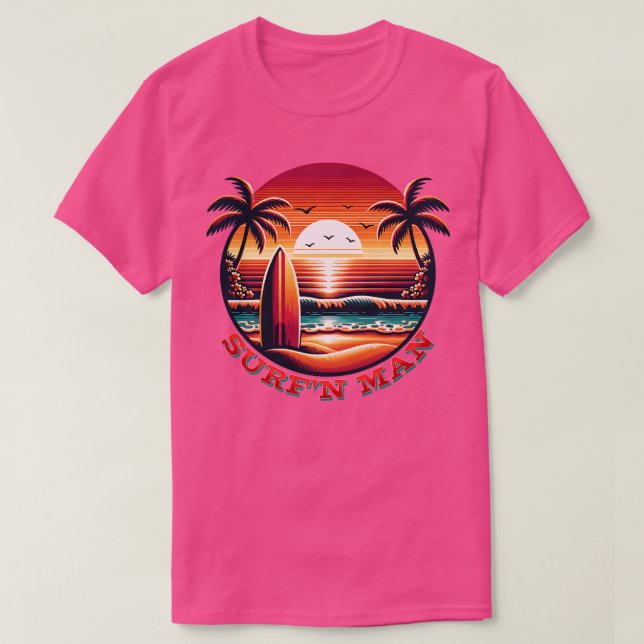 Surfn Man TShirt T Shirt (Design framsida)