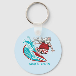 Surf'n Santa Nyckelring