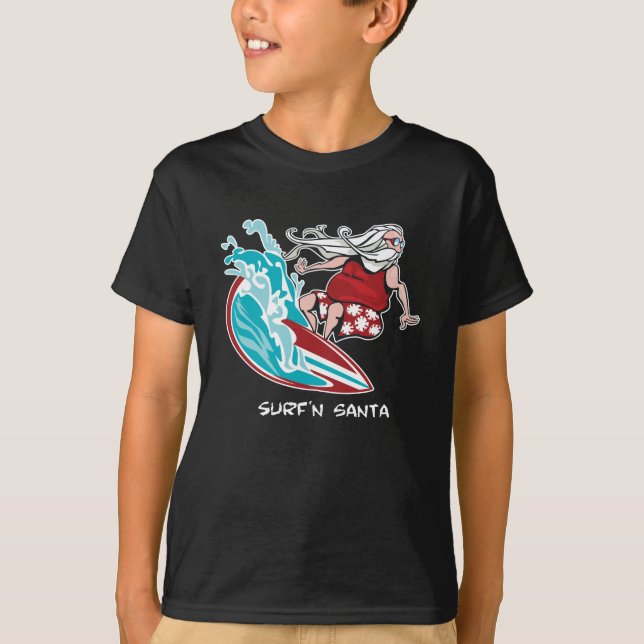Surf'n Santa T Shirt (Framsida)