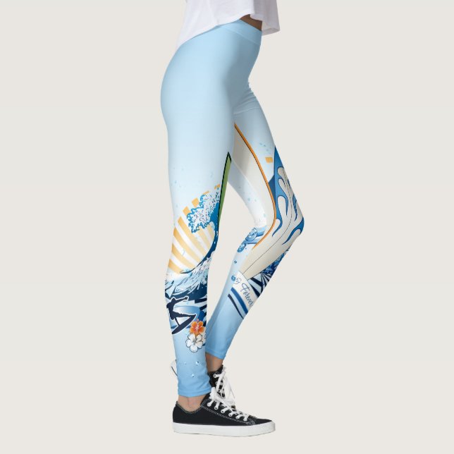 Surfning 2 legeringar leggings (Höger)