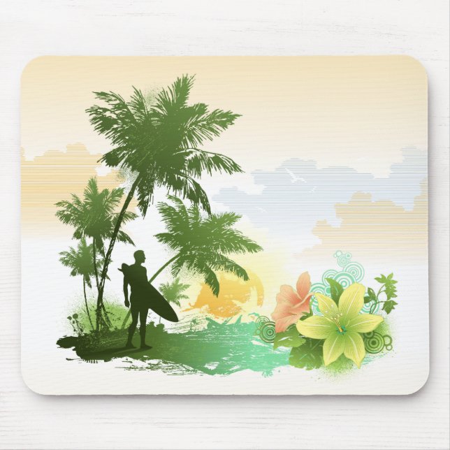 Surfning 6 Mousepads Musmatta (Framsidan)