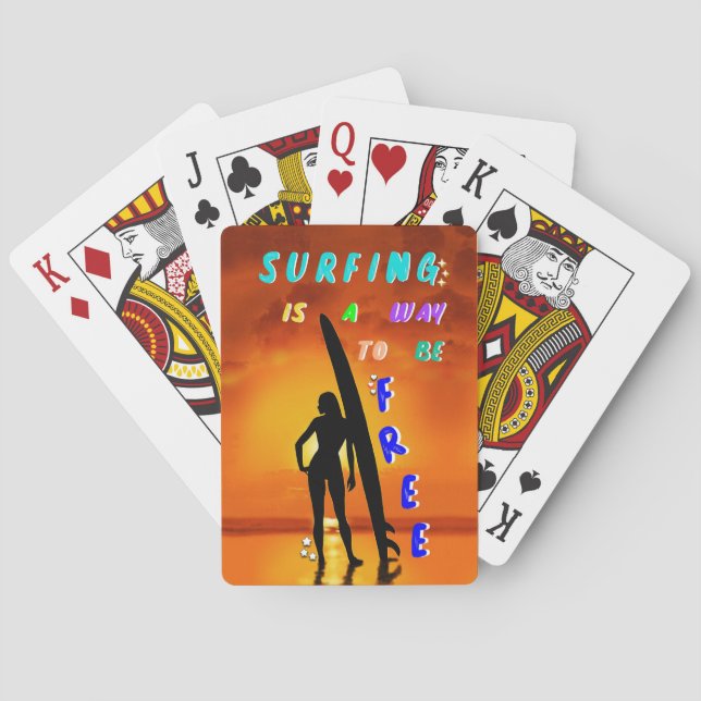 Surfning är ett sätt att vara gratis casinokort (Baksidan)