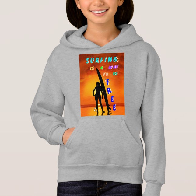 Surfning är ett sätt att vara gratis t shirt (Framsida)