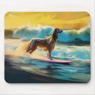 Surfning av afghansk hound Beach-färg Musmatta