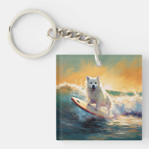Surfning av amerikansk eskimo Beach-färg