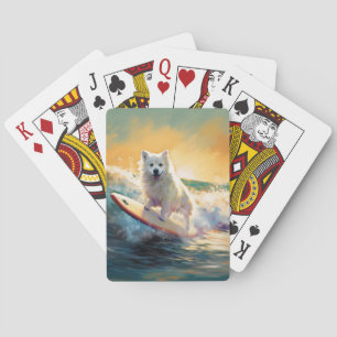 Surfning av amerikansk eskimo Beach-färg Casinokort