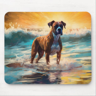 Surfning av boxerbåge musmatta