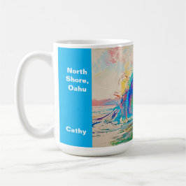 Surfning av cylindern kaffemugg