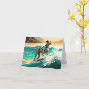 Surfning av Dalformation Beach-färg Kort