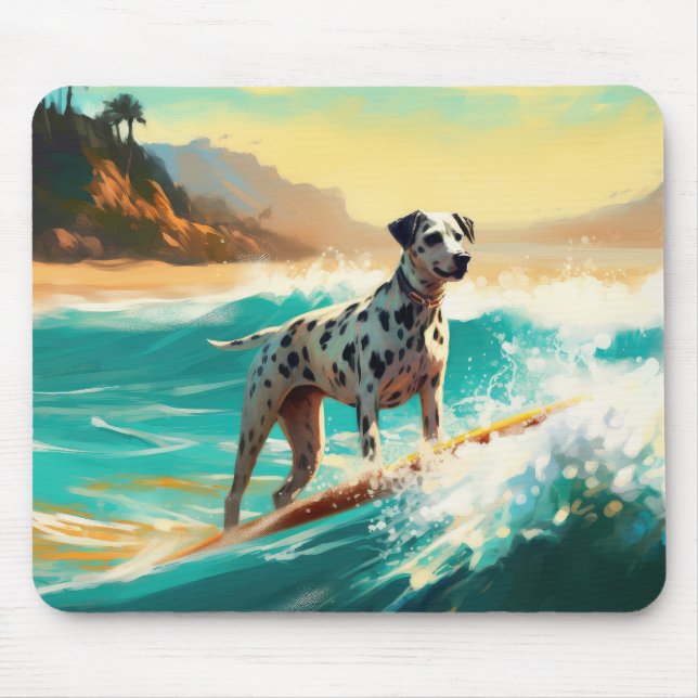 Surfning av Dalformation Beach-färg Musmatta (Framsidan)