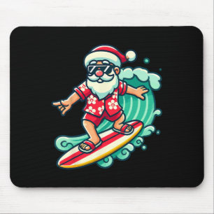 Surfning av den tropiska jultomten Julafton i Musmatta
