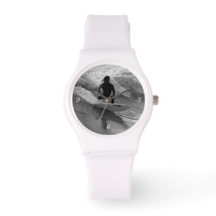 Surfning av den Vinkara gråskalan Armbandsur