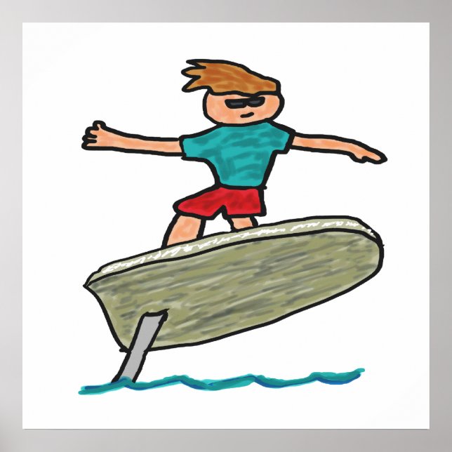 Surfning av olja poster (Framsidan)