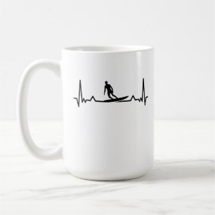 Surfning av Surfa, pulsslag, ynka gåvor Kaffemugg
