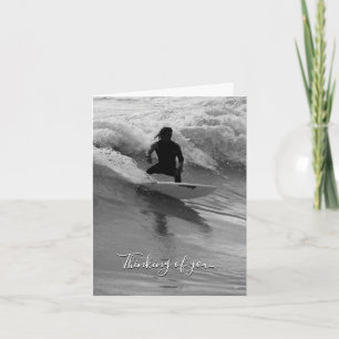 Surfning av Vinkar gråskaletänkning av kort