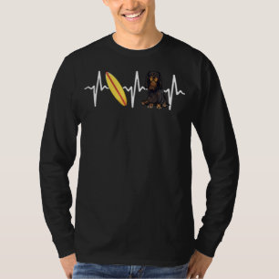 Surfning Engelska Leksak-spanelen Heartslag Hund T Shirt