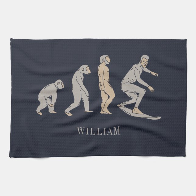 Surfning Evolution Surfboard Beach Sports Kökshandduk (Horisontell)