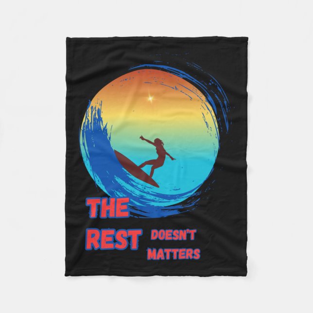 Surfning Fleecefilt (Framsidan)