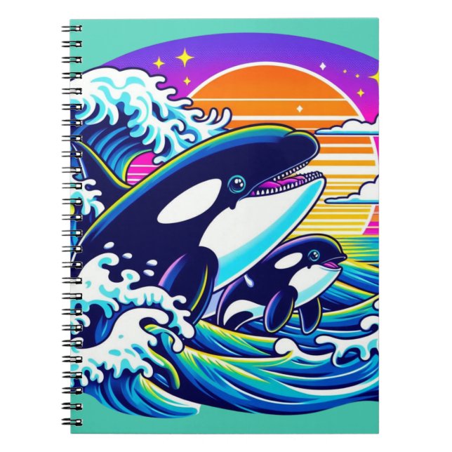 Surfning i Vågar Anteckningsbok (Framsidan)