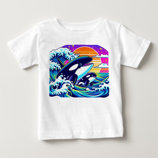 Surfning i Vågar T Shirt (Framsida)