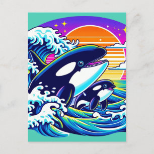 Surfning i Vågar Vykort
