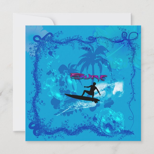 Surfning Inbjudningar (Framsida)