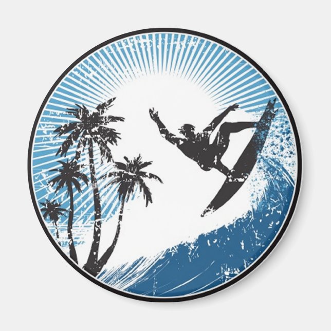 Surfning Magnet (Framsidan)
