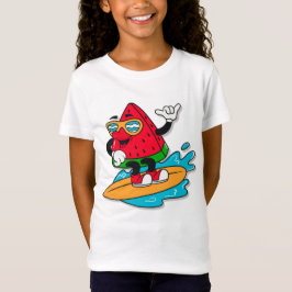 Surfning med Cute retro-vattenmelon T Shirt