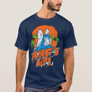 Surfning över havets återställande av Träd i Vinka T Shirt