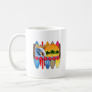 Surfning på Hawaiianska öarna Kaffemugg