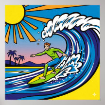 Surfning Pop Art