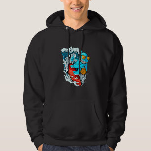 Surfning Shark-Surfa Hoodie