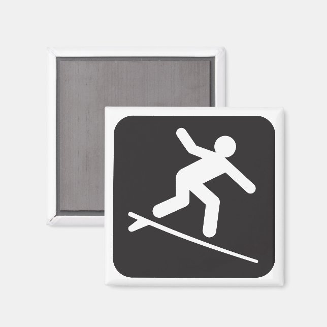 Surfning Symbol Magnet (Front/Back)