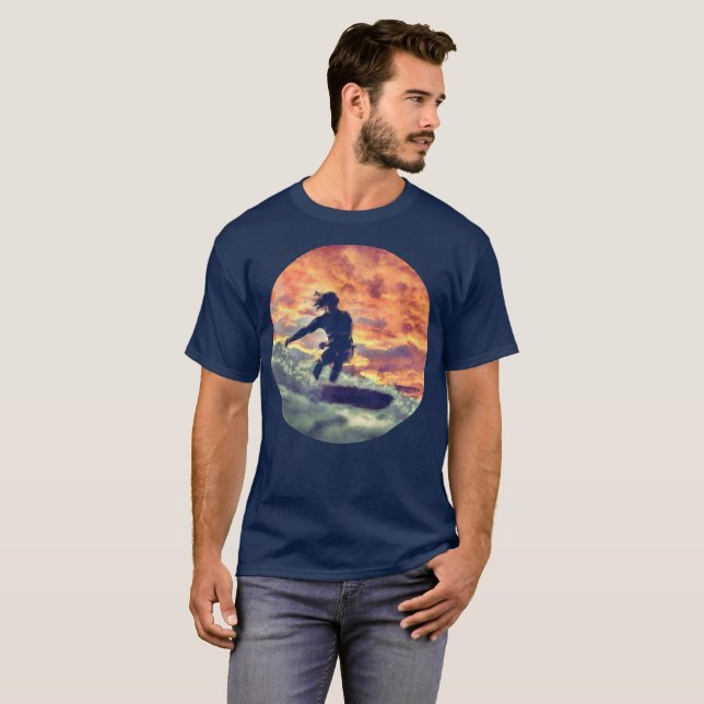 Surfning Tee Shirt (Hel framsida)