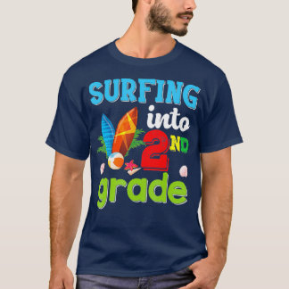 Surfning till andra Klass Back to school andra Sur T Shirt