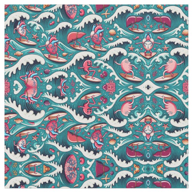 Surfning Tyg (Närbild)