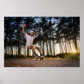 Surfning vid skater av surfa poster