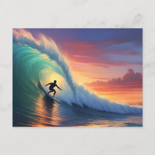 Surfning Vykort