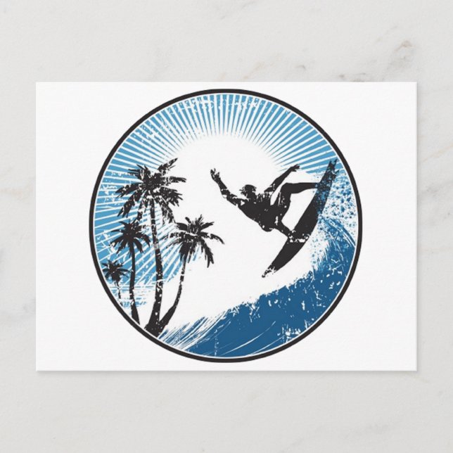 Surfning Vykort (Framsida)