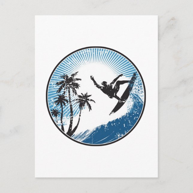 Surfning Vykort (Framsida)